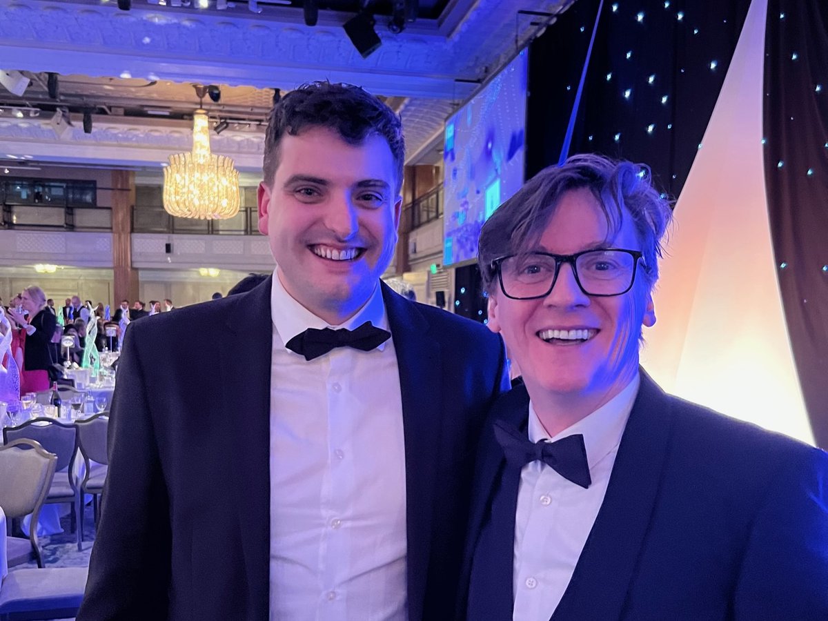 evolveuk's tweet photo. Top class entertainment at last night's @BCO_UK Annual Dinner from @MrEdByrne, with our very own Senior Engineer Dan being picked on as part of the fun. A wonderful night was had and no Dans were harmed during the course of the evening! #BCODinner #BCOEvents https://t.co/sELoBTl9Vt