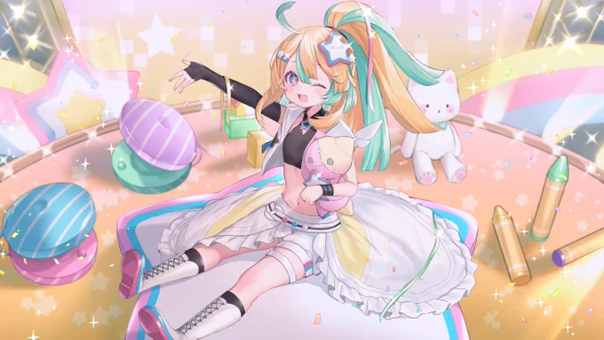 2月25日に開催されるRe:AcT所属 天川はの様の
1stワンマンライブ『 ばぶってもライブできるもん! 』キービジュアルイラストを担当させて頂きました!⭐️
是非よろしくお願いします!✨ 