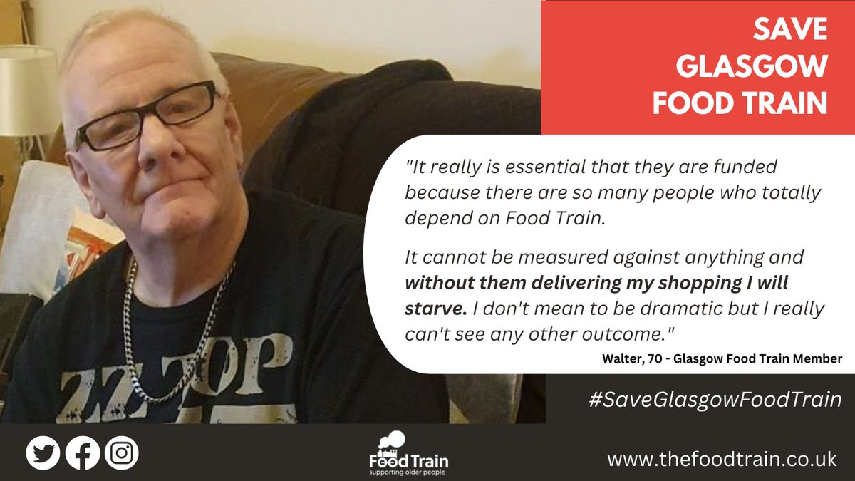 FoodTrainScot's tweet photo. As we continue to fight to #SaveGlasgowFoodTrain, we are speaking to our older members and volunteers to understand the impact it will have on them if the branch closes.

Over the coming days &amp; weeks we will be sharing their voices... https://t.co/KPwMQXdole