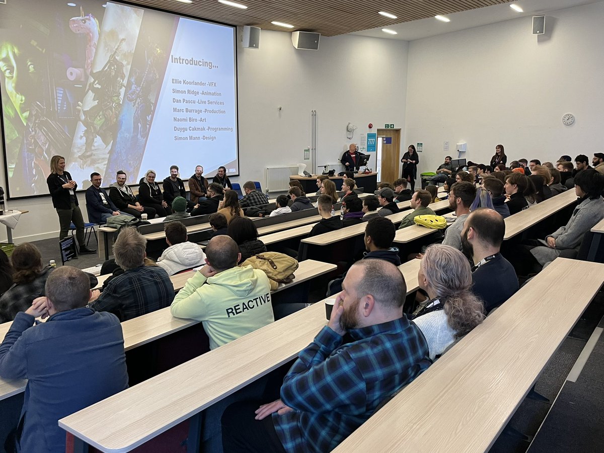 The afternoon session is underway at the TIGA - <a href="/CAGames/">Creative Assembly</a> University Roadshow at <a href="/portsmouthuni/">University of Portsmouth</a>! We have more than 150 students in attendance! #gamedevs #education #careers #GamesIndustry