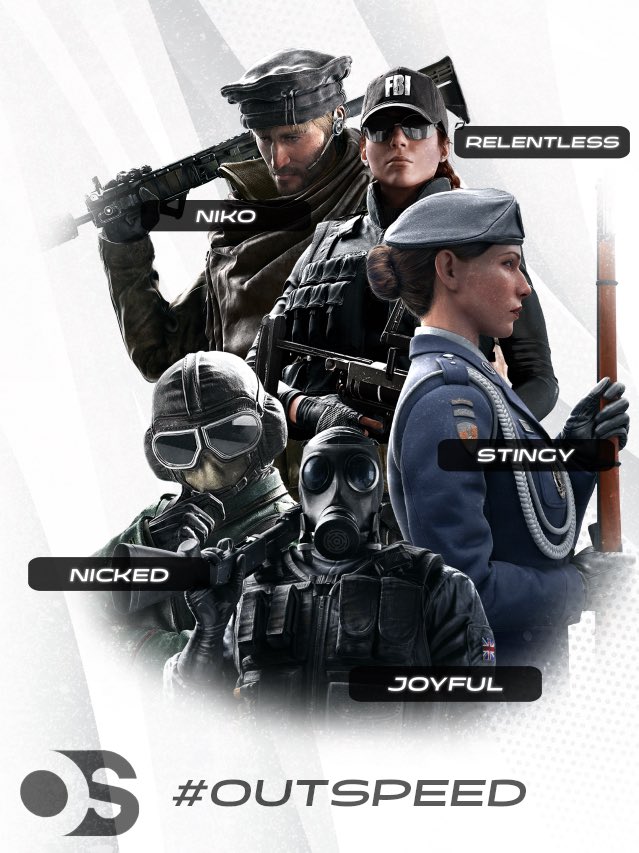 Hey all and welcome @OutSpeedEsports ‘s new R6 team ❤️‍🔥