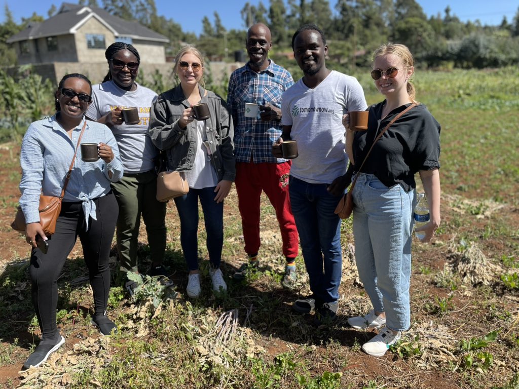 diangaronald's tweet photo. Do care to have some African Tea ☕️ on the farm? Definitely!

Amazing time visiting my farmer brother Omari at Ngecha! 
#MoneyInTheSoil https://t.co/FnlcquTEO4