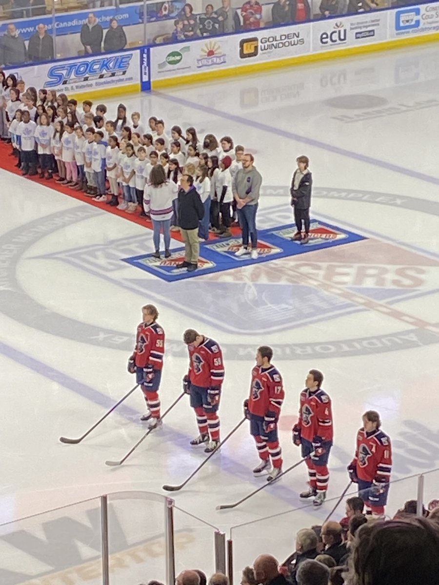 So proud of our WT Townshend Trailblazers who sang the national anthem at last night's Rangers game!! A big thank you to our fantastic teachers Andrea Geiger and Erica Keys for getting the kids ready for the night!!
