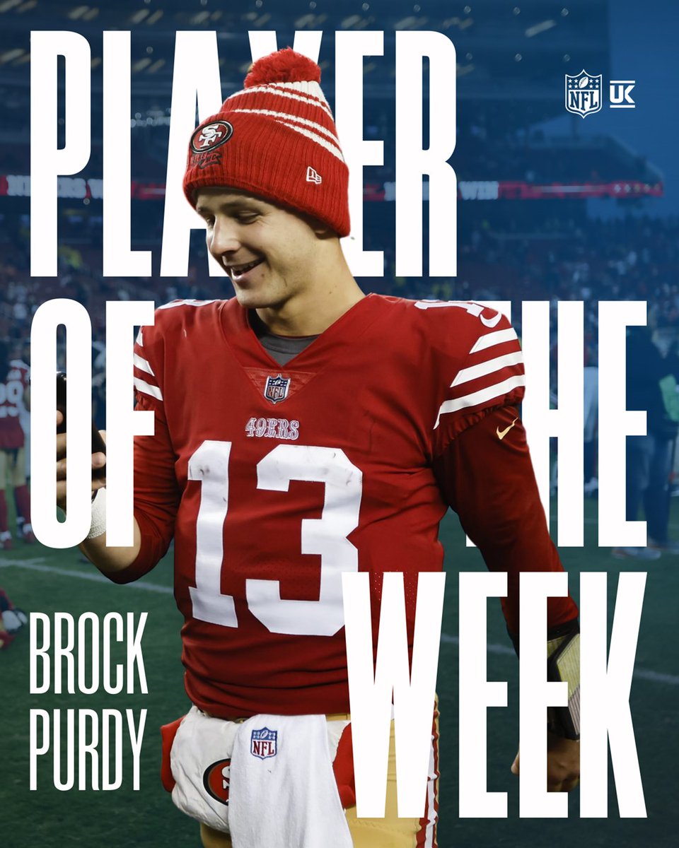NFLUKIRE's tweet photo. A Purdy good Player of the Week, @49ers! https://t.co/8vz28WZUAp