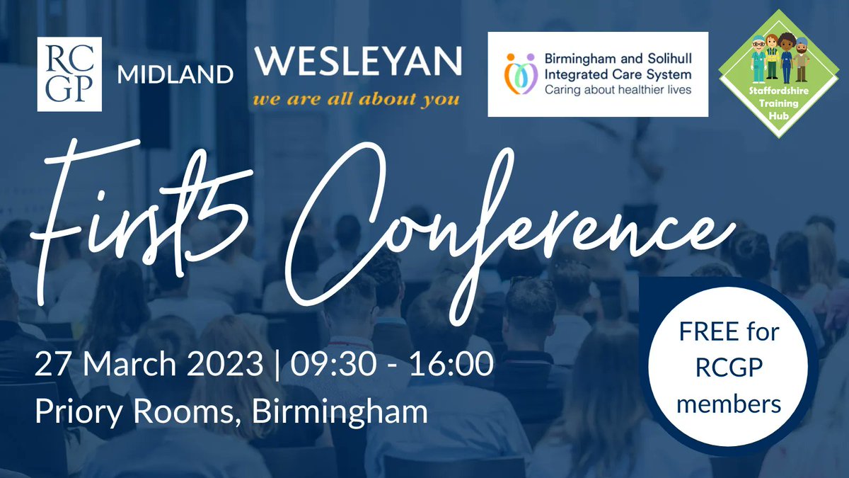 Only a FEW TICKETS LEFT for our First5 Conference! With a programme of brilliant speakers, sponsors and networking opportunities you won't want to miss this! FREE for members. Tickets are limited so book now! <a href="/rcgp/">Royal College of General Practitioners</a> <a href="/teamgp/">GP team 420</a> 👉 buff.ly/3QCiWnj