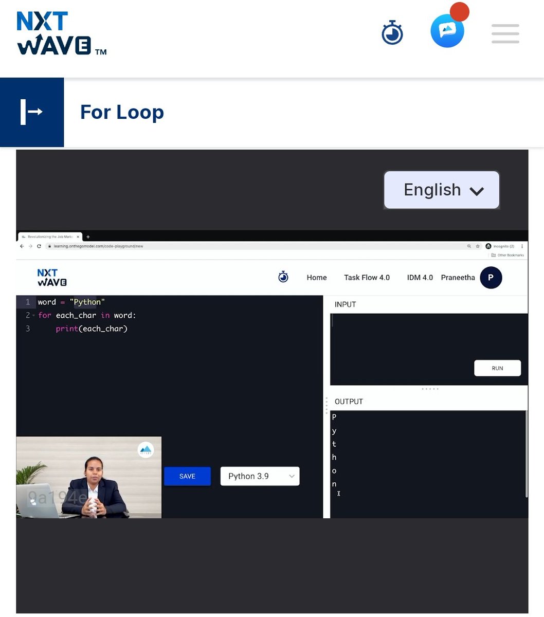 a_polampelli's tweet photo. For loop
#python
#ccbp
#nxtwave https://t.co/HrluNEI0kn