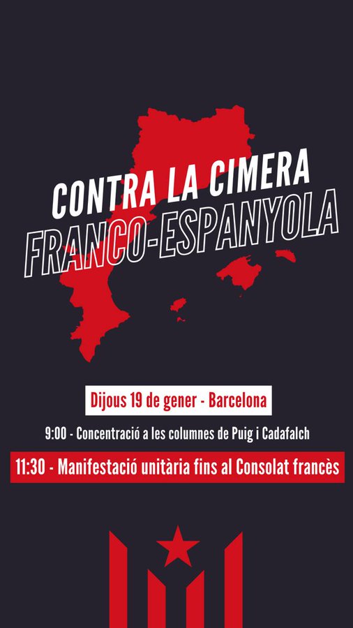 👉 NI FRANÇA NI ESPANYA, PAÏSOS CATALANS! 

👉 Demà serem a la convocatòria unitària i animem a tothom a que surti al carrer!
👉 L'independentisme estarà viu sempre mentre no siguem lliures. 
👉I que no ens espatllin la Festa Major! 

#Independència
#FMSantAntoni