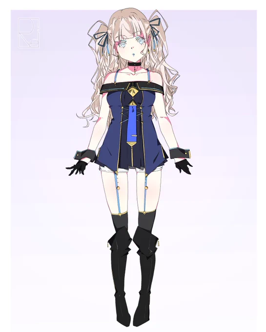 #通常絵描きのデフォルメ頭身絵 