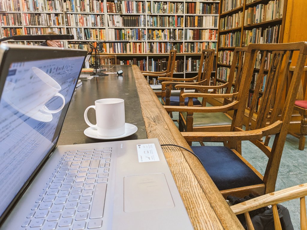 lifeisafestival's tweet photo. My office for a few blissful hours 🤩 #Newcastle #litandphil #freelancer https://t.co/Dhi72gWDjF