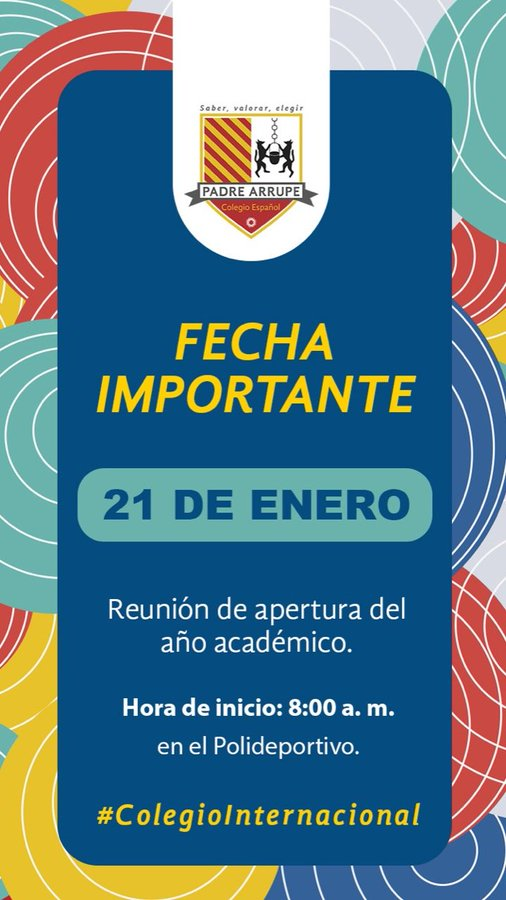 AngelOlinesi's tweet photo. ¡Les esperamos!
#SoyArrupe  #EducacionDeCalidad #SiempreMásParaLosDemás #Calidad #Educación #EducacionSv https://t.co/ybSgd25ofP