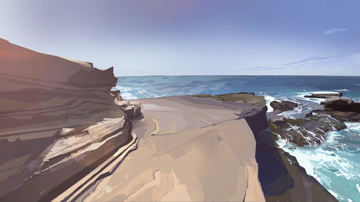 SaniclauTrails -Nha caminhe, Praia Branca, Cape Verde
From Instant street view.
 #animation #backgrounddesign #bgdesign #background #lineart #colours #visdev #visualdevelopment #artistsofinstagram #instamood #artoftheday #colourscript #colourandlight #streetview #pleinairpainting