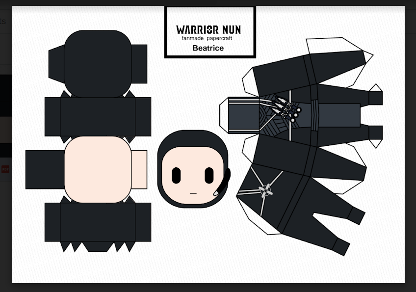 crab_pringles's tweet photo. #SaveWarriorNun  HAPPY BDAY KTY
On this day Im sharin a papercraft doll of Beatrice that I did myself when I saw @discussingfims asking to do it 😳😅🙏

Two A4 pieces, better print on a 150-200g/m2  paper!
Materials here: https://t.co/Vro1z4UTeF 

Preview: https://t.co/MVsROuojb4