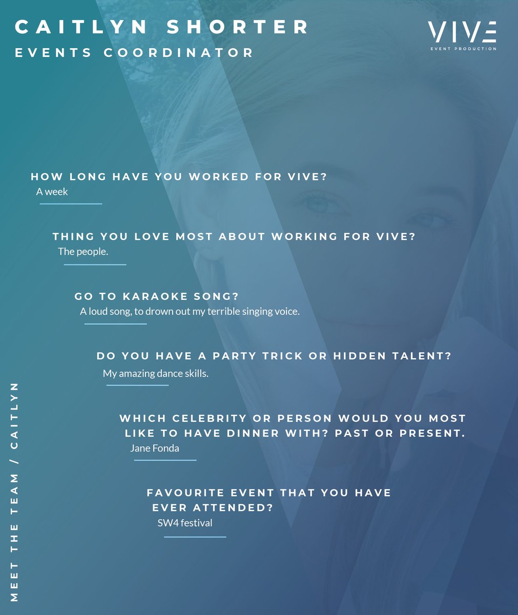 vive_events's tweet photo. Team Vive is growing! 🌱 We are delighted to introduce you to the latest addition to our team, Caitlyn Shorter. Joining us as Events Coordinator, she will be based at our London office.

#eventproduction #liveevents #hybridevents #wemakeevents #eventprofs https://t.co/PhRZeYq25q