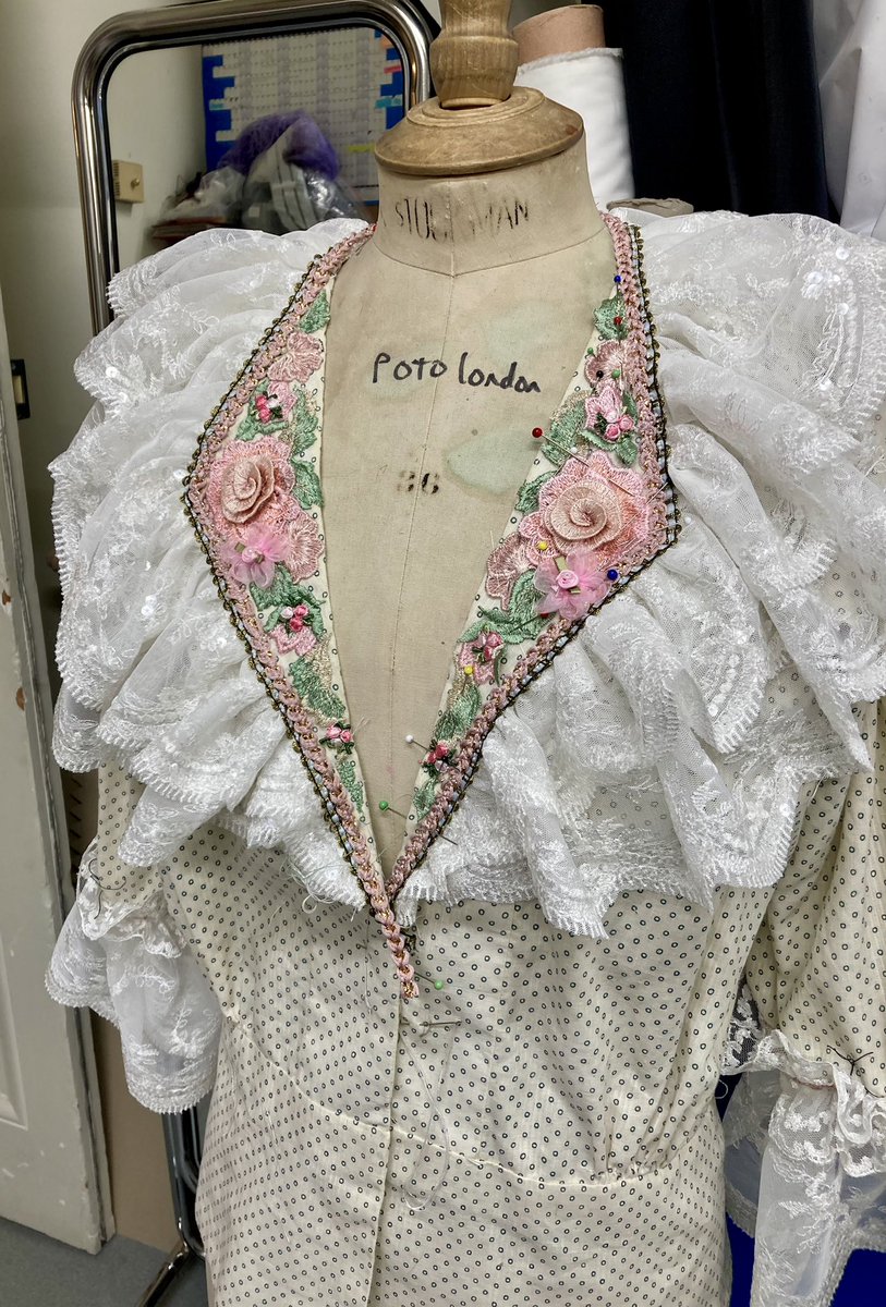 Daisy is putting the finishing touches to Paige’s Il Muto blouse she’s made