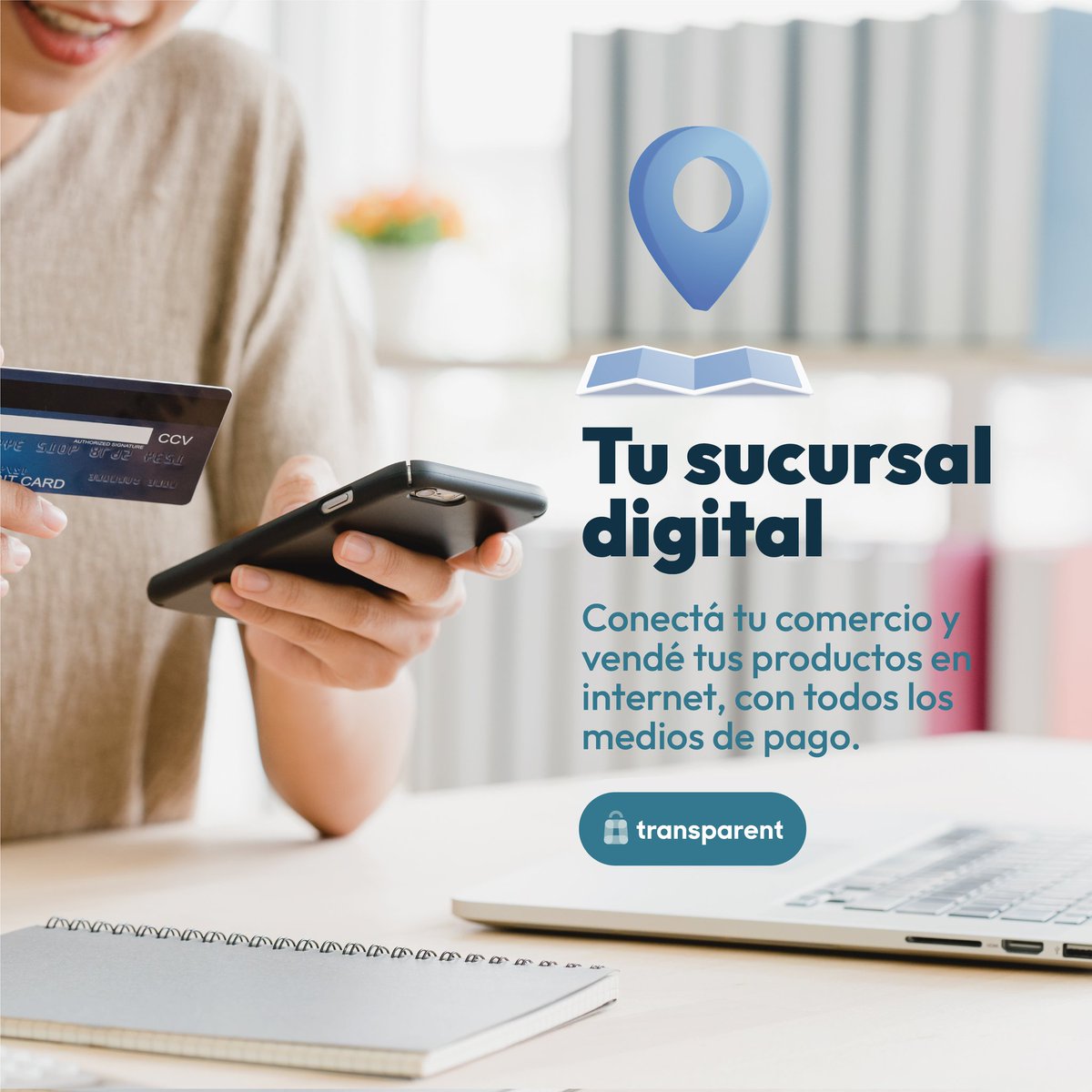 transparent_web's tweet photo. Un sitio web ecommerce Transparent es tu sucursal digital a través de la cual podrás vender tus productos en internet cobrando con todos los medios de pago 🏪 🌐 💳

#ecommerce #tiendaonline #paginaweb #ventaonline #negocionline #web #seller #dealer #ventas #mediosdepago https://t.co/BoCQWrP7Uo