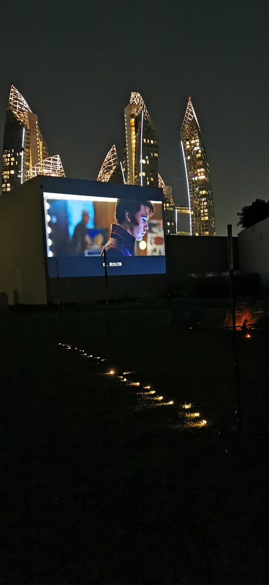 So fun running our own outdoor cinema these days! Silent cinema with <a href="/cinewav/">Cinewav</a> Tonight was amazing for Singapore. You could even say it got a little chilly!