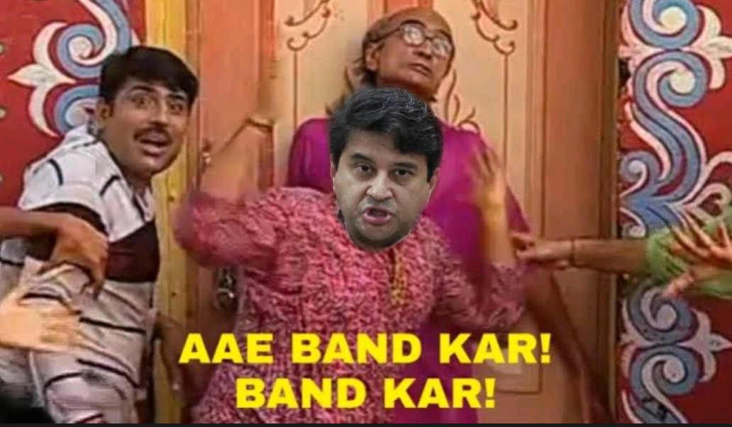 Bhakt_Pelan_TV's tweet image. Scindia to surya if he do that again... 
#SuryaGate