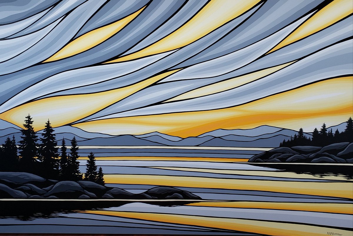 MMorrillArt's tweet photo. After the Storm 
40x60 acrylic on canvas https://t.co/vmEE8RZ53E