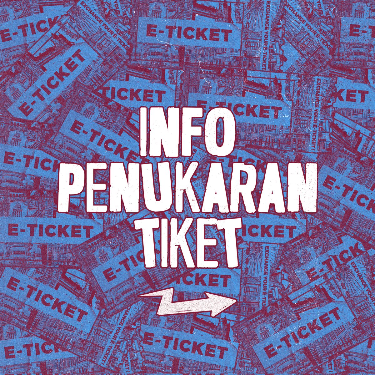 prungtw's tweet photo. Slide for information on how to redeem your tickets. 🎟️

Those of you who are coming from out of town or abroad can exchange tickets at the venue on the day of the event. See you! ✊

#BandungCalling
#PrungTerraceswear
#CockneyRejectsLiveInBandung https://t.co/wAr8lXlDmM