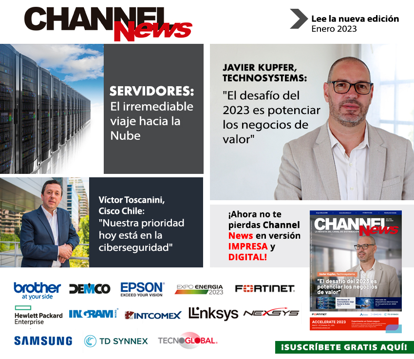 ¡Comenzamos un nuevo año con la edición enero de Revista Channel News! Lea sobre los desafíos para el canal este 2023, en bit.ly/3CYK36q 

<a href="/HPE_Espana/">HPE España</a> <a href="/IngramMicroCL/">Ingram Micro Chile</a> <a href="/EpsonLatin/">Epson Latin América</a> <a href="/FortinetLATAM/">Fortinet LATAM</a> <a href="/NexsysDeChile/">Nexsys De Chile</a> <a href="/Nexsysla/">@Nexsysla</a> <a href="/TECNOGLOBAL_SA/">TECNOGLOBAL</a> <a href="/SamsungChile/">Samsung Chile</a> <a href="/TDSYNNEX_Spain/">TD SYNNEX Spain</a>