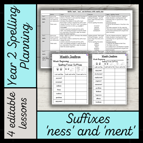 Year 2 Spelling Lessons Planning. Ready for download => theprimaryresourcerack.com/year-2-english
#KS1resources #spellingplanning #year2planning #teach #primaryresources #teachingresources #teach #teacher #suffixes #primaryteacher #primaryresourcerack