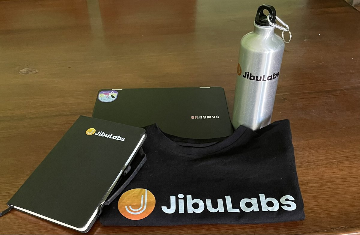 My welcome goodies just got here,happy to see where this journey takes me.We are also opening more positions in Engineering soon@Jibulabs!#productengineer #agilepractioner #productowner #hiring #engineers