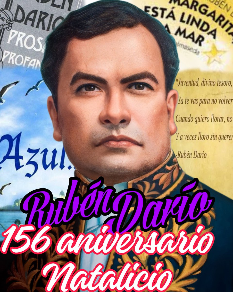 DiriambaD2's tweet photo. #Nicaragua
#dariosolquenodeclina // saludamos el 156 aniversario del natalicio de nuestro insigne poeta Rubén Darío. Nicaragüense por gracias de Dios. https://t.co/qx2POdqnsD