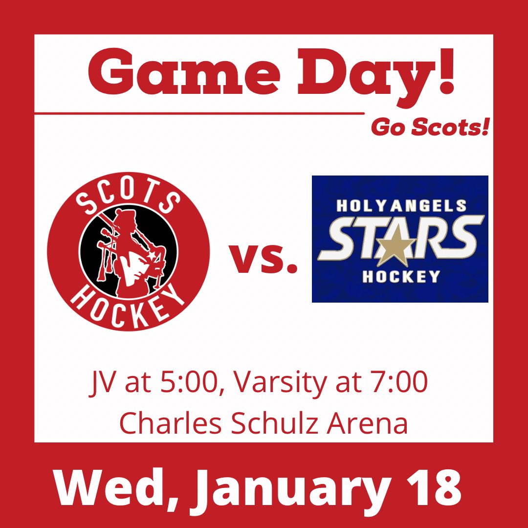 Today is game day!  Come cheer on the Scots as they take on the Holy Angel Stars at home.