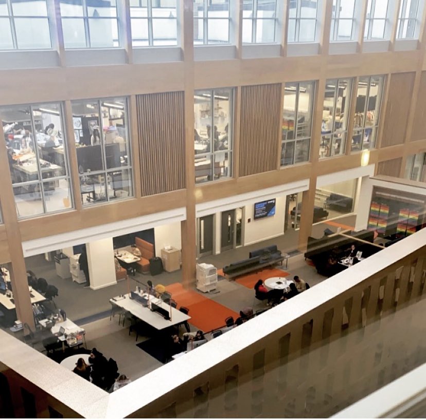 The library is the place to be on a cold day like today. ❄️🥶