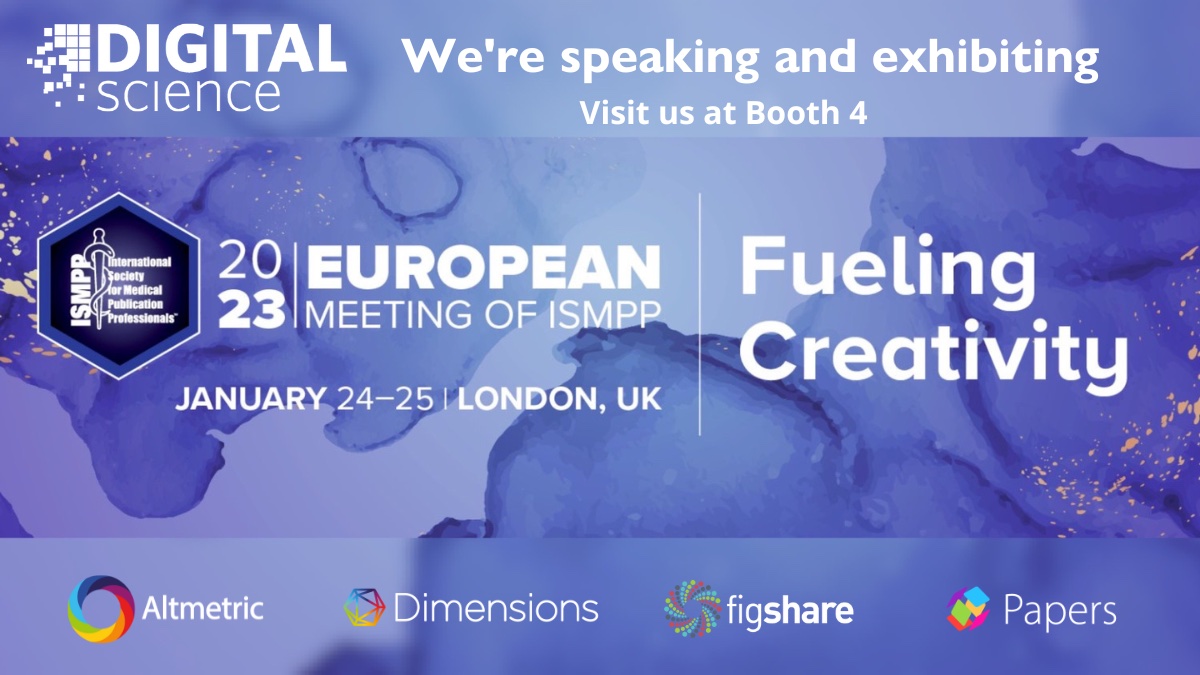 digitalsci's tweet image. Next week: Join us in London for #ISMPPEurope2023 (24-25 January), where you can hear our Head of Data Insights, Mike Taylor (@herrison), speaking - and we'll be at Booth 4! 😃

ow.ly/tsQu50Mlkw5

@ISMPP @altmetric @DSDimensions @figshare @papersapp
 
#MedComms #MedPubs