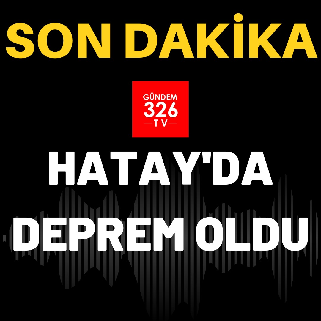 #SONDAKİKA 
MERKEZ ÜSSÜ ERZİN'DE 3.2 ŞİDDETİNDE DEPREM OLDU.
#hatay