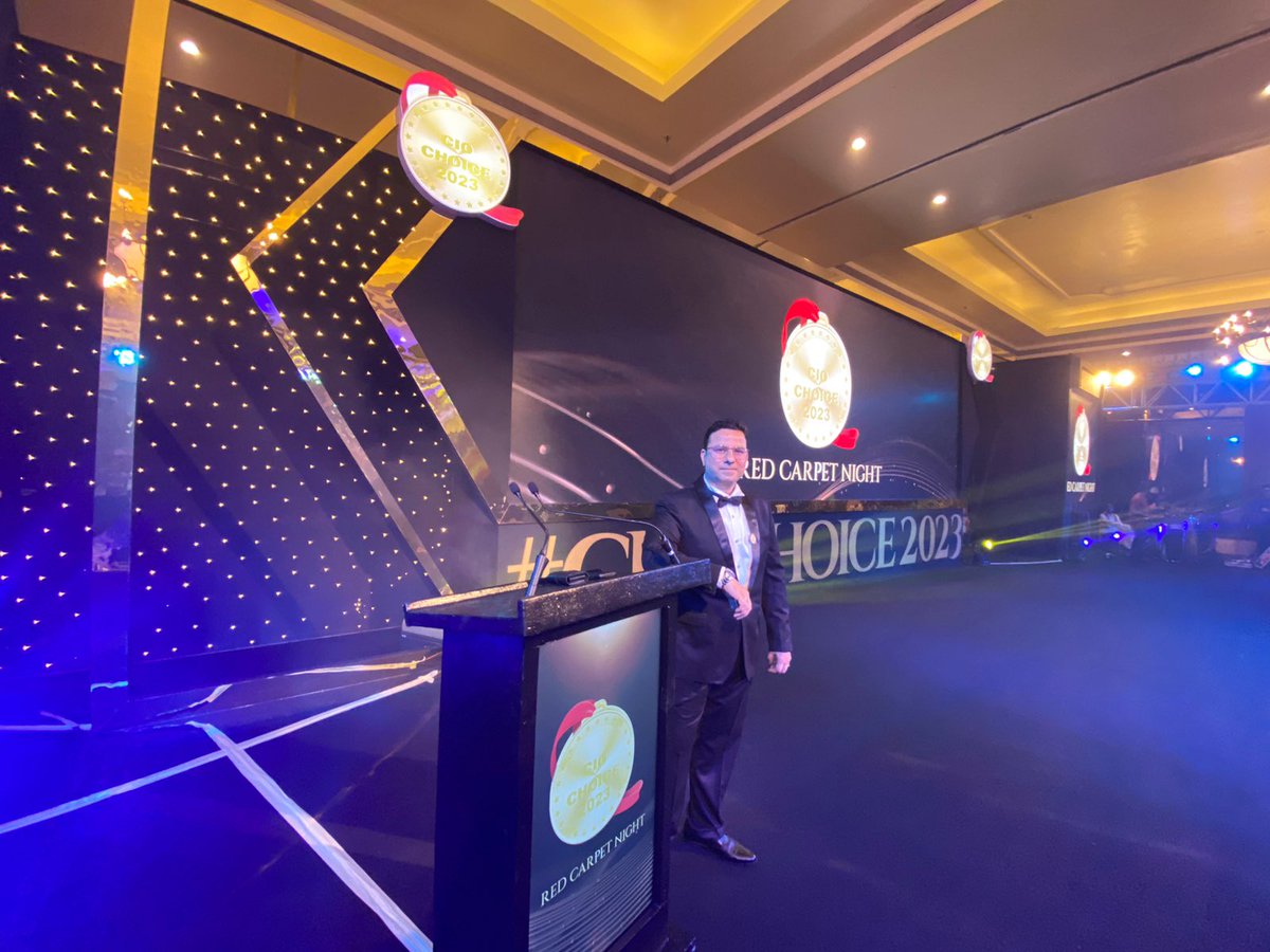 Honoured to host the #ciochoice2023 Red Carpet Night!

<a href="/ciodialogues/">CIO Dialogues</a> <a href="/MathurAnoop/">Anoop Mathur</a> <a href="/mehtasanjay/">Mehta Sanjay</a>