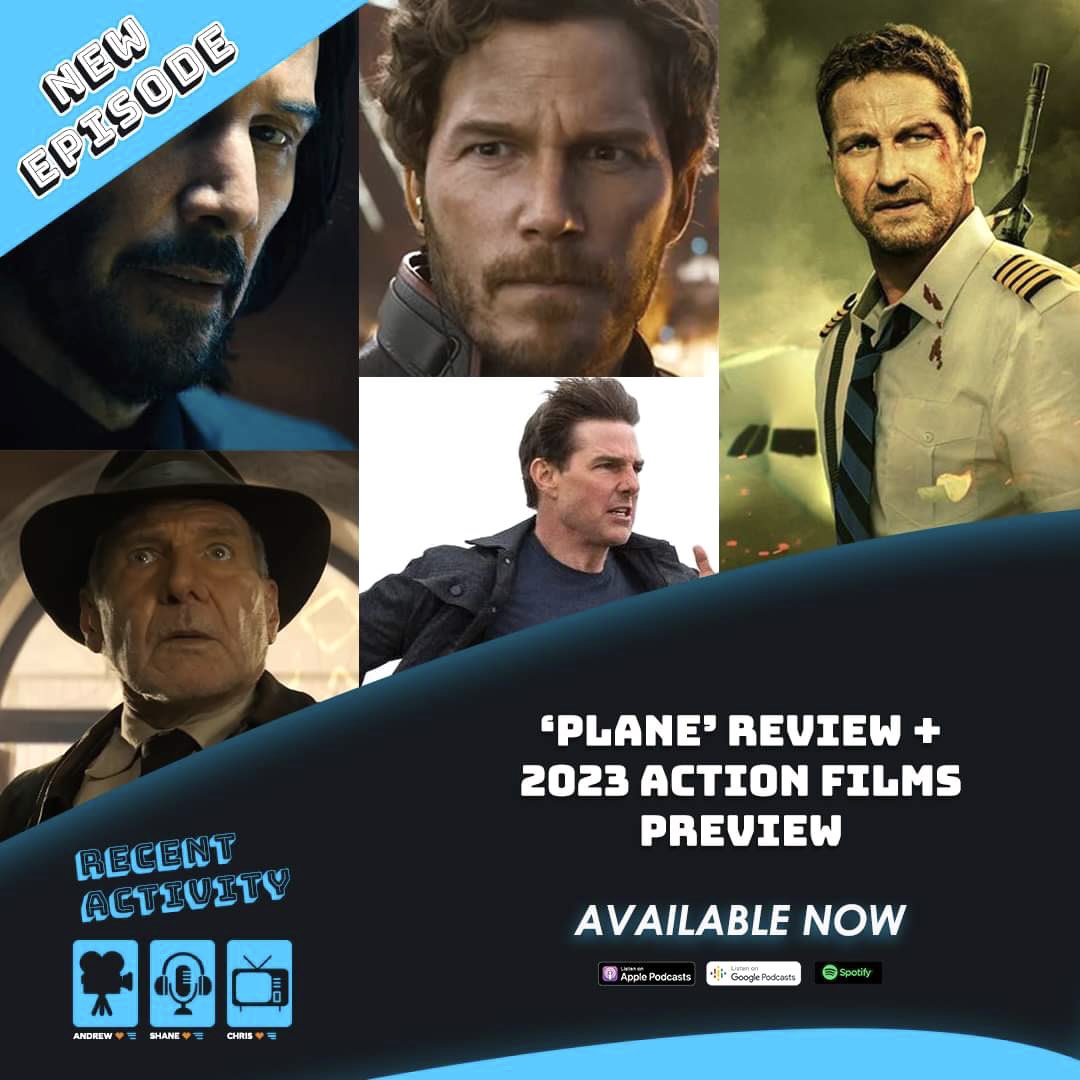 NEW EPISODE!
The Action is the Juice this week as we preview the 2023 Action Movie slate + review the new #GerardButler film #PlaneMovie 

recent-activity.captivate.fm/listen
—————————————
#MCU #DCStudios #MissionImpossible #indianajones #JohnWick