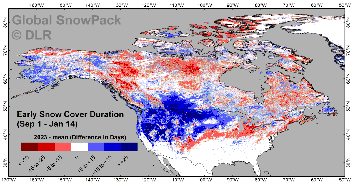 EO4Cryosphere's tweet photo. @US_Stormwatch We see the same in our Global Snowpack product based on MODIS: Lots of snow in North America this season. https://t.co/HdDebq6iL1 https://t.co/mkEr1qeuvX