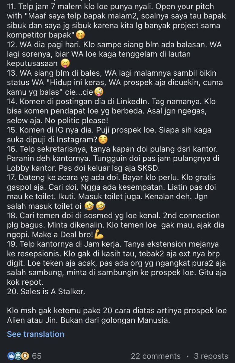 Salut banget sama yang kerja di bidang Sales &amp; Marketing 🫡🫡