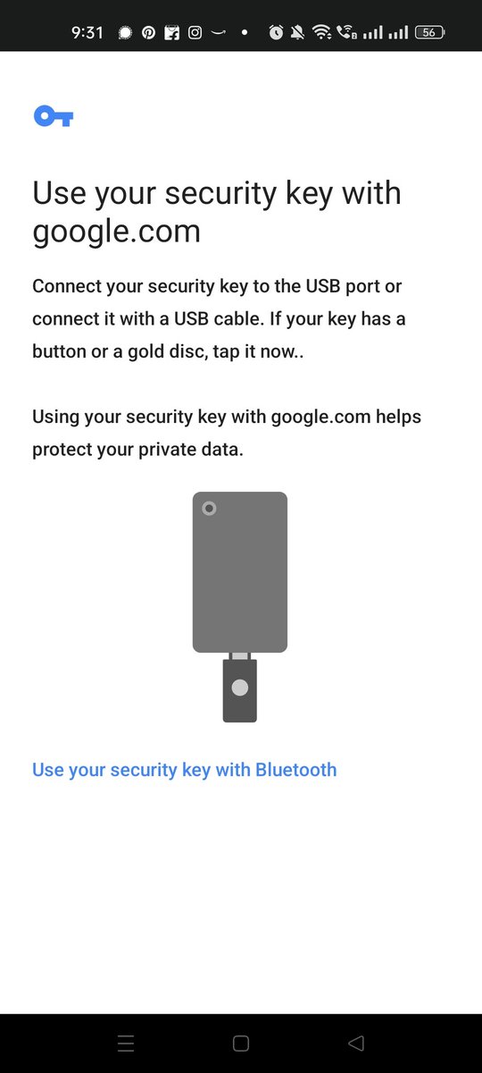 Prinit2019's tweet photo. @Google We tried recovering the google account already but no use there. The hacker changed the recovery email address and also the options to recover the password. While recovering it is asking us for a google key which we never used until now. See the SS attached. 1/2 https://t.co/8AGXjngp1H