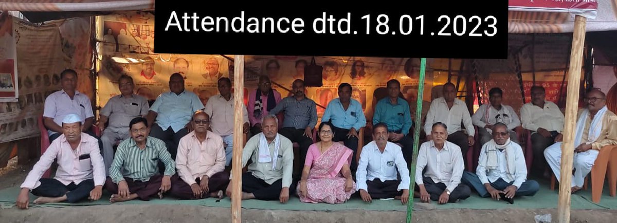 NationalAgitat2's tweet image. @PMOIndia @LabourMinistry EPS 95 Pensioner&apos;s Chain Hunger Strike Agitation at NAC&apos;s HQ Buldhana (Maharashtra) in front of Hon.District Collector Office.*

*Four years completed and 26th day of fifth year* 

*