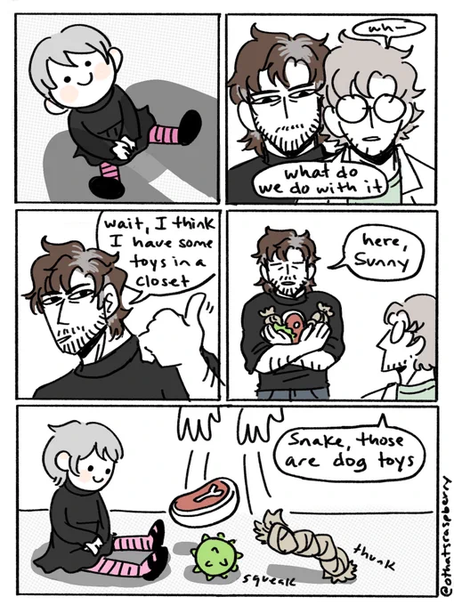 raising a kid is basically the same as raising 50 dogs right #mgs 