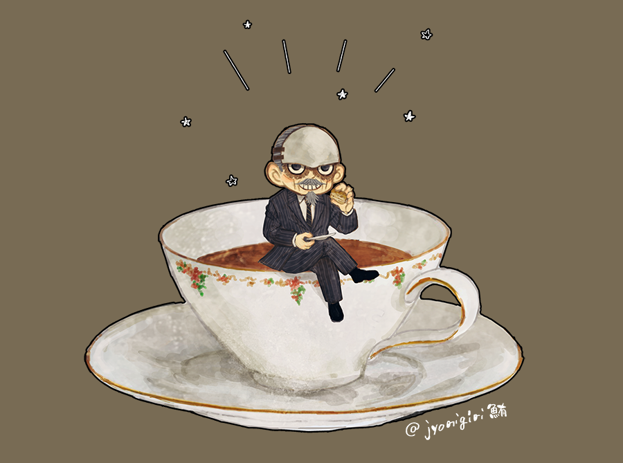 「(手に持っているのはスコーンのつもり…) 」|鮪🐟のイラスト