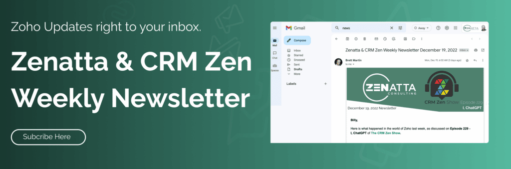 We are giving you guys a bonus this week with 2 code shares! Head on over to Club Zenatta for different scenarios of syncing CRM and Books. 

#CRMZenShow #ClubZenatta #CodeShare

club.zenatta.com