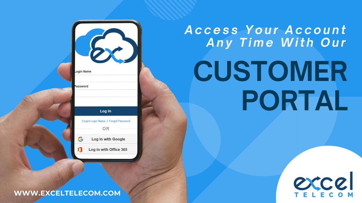 ExcelTelecominc's tweet image. Existing customer? 

Don’t forget you can easily manage your account online with our Customer Portal. 

Simply follow the link and log in! 

exclient.exceltelecom.com/portal/ 

#HostedPhoneSystem #CloudPhoneSystem #CanadianPhoneSystem #excloud