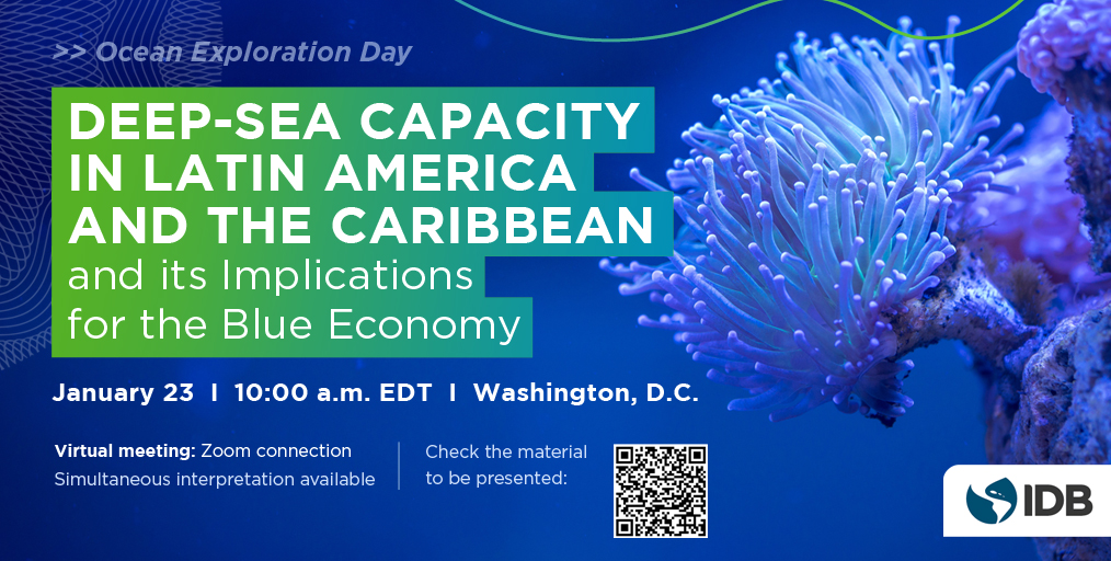 This #oceanexplorationday join us on Jan 23 from 10-11 am ET for the results of the Global Deep-Sea Capacity Assessment in Latin America (report: ow.ly/Rmpw50Mt7Zk) with <a href="/maud_ConBio/">Maud C Quinzin 🧬🧬</a> and <a href="/SergioCambro/">Sergio Cambronero</a> hosted by <a href="/rafaelanta/">Rafael Anta</a>. 

Register here: tinyurl.com/OED-GDSCA