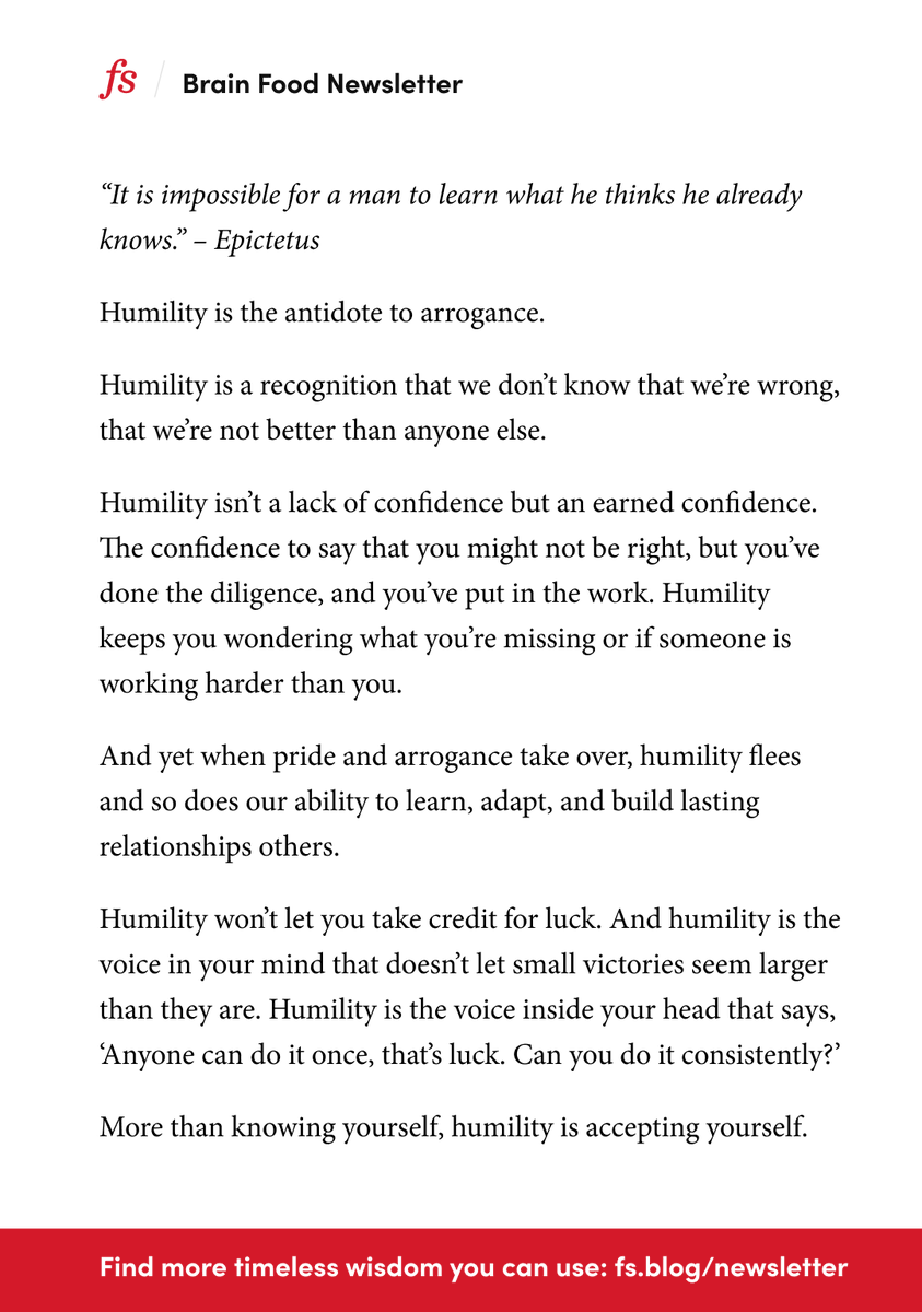 farnamstreet's tweet image. A tiny thought from our newsletter:

&quot;It is impossible for a man to learn what he thinks he already knows.&quot;