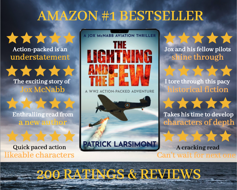 I've always been a target kind of guy, so it's pleasing to hit 200 Amazon ratings with 57% as Five Stars. Oh and being No.1 Bestseller in the Aviation genre. Happy days. #MilitaryFiction #HistoricalFictionBooks #MilitaryHistory #WW2Fiction #WorldWarTwo  #Aviation #KindleReads