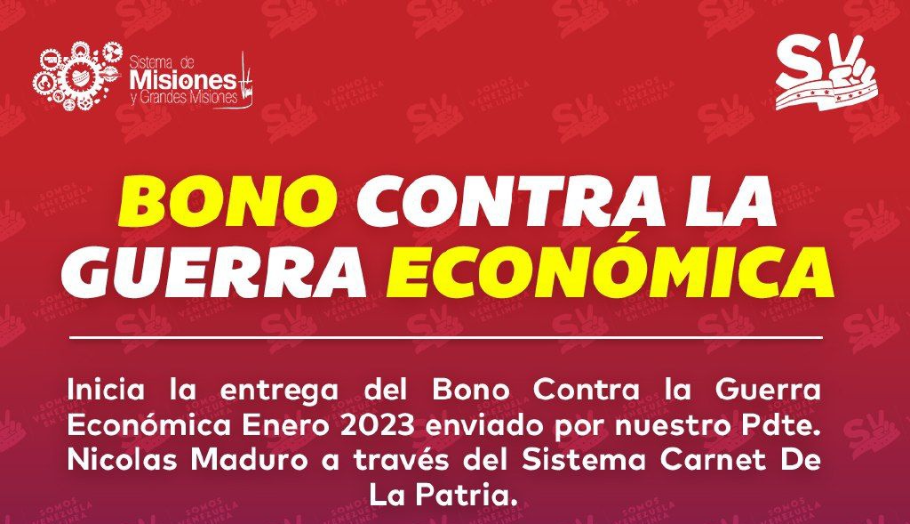 📢 Eres empleado publico y NO RECIBISTE EL BONO?‼️

Trabajadores activos y jubilados que no recibieron el Bono Contra la Guerra Económica.

Se les recomienda consultar con la institución o empresa donde presta servicios o recibe el pago de nómina