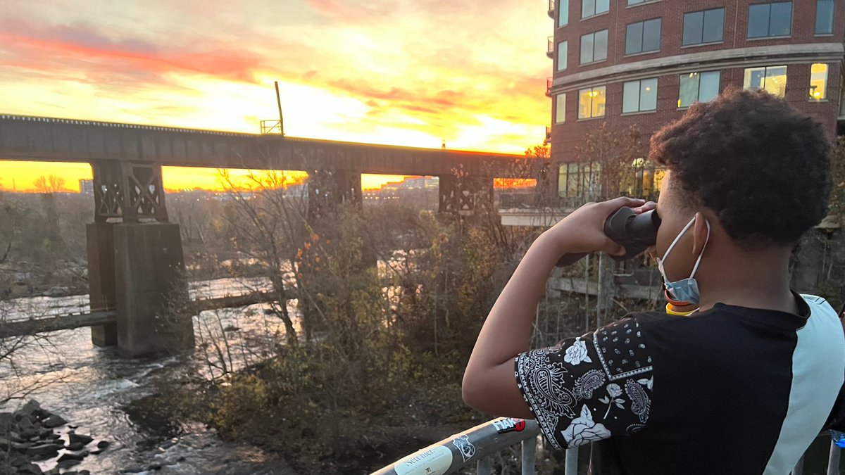 Blue Sky Fund (@blueskyfundrva) on Twitter photo Look at this spot-isn’t it neat?! Perfect for a sunset & wildlife viewing!🔎 We love to stop w/ OAC participants & view wildlife-especially around Pipeline!
Here, students from the <a href="/NextUpRVA/">NextUp RVA</a> crew at <a href="/TCBoushall/">Thomas C. Boushall Middle School</a> (<a href="/RPS_Schools/">Richmond Public Schools</a>) are using binoculars to observe various birds🦤🦉🦅 Look at this spot-isn’t it neat?! Perfect for a sunset & wildlife viewing!🔎 We love to stop w/ OAC participants & view wildlife-especially around Pipeline!
Here, students from the <a href="/NextUpRVA/">NextUp RVA</a> crew at <a href="/TCBoushall/">Thomas C. Boushall Middle School</a> (<a href="/RPS_Schools/">Richmond Public Schools</a>) are using binoculars to observe various birds🦤🦉🦅