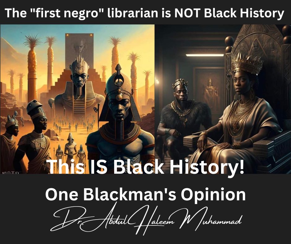 Our history did not begin with our enslavement and overcoming Jim Crow second-class citizenship! We are the mothers and fathers of civilization. That's real BLACK HISTORY. Accept your own and be yourself!  #oneblackmansopinion #blackhistory365 #blackhistory