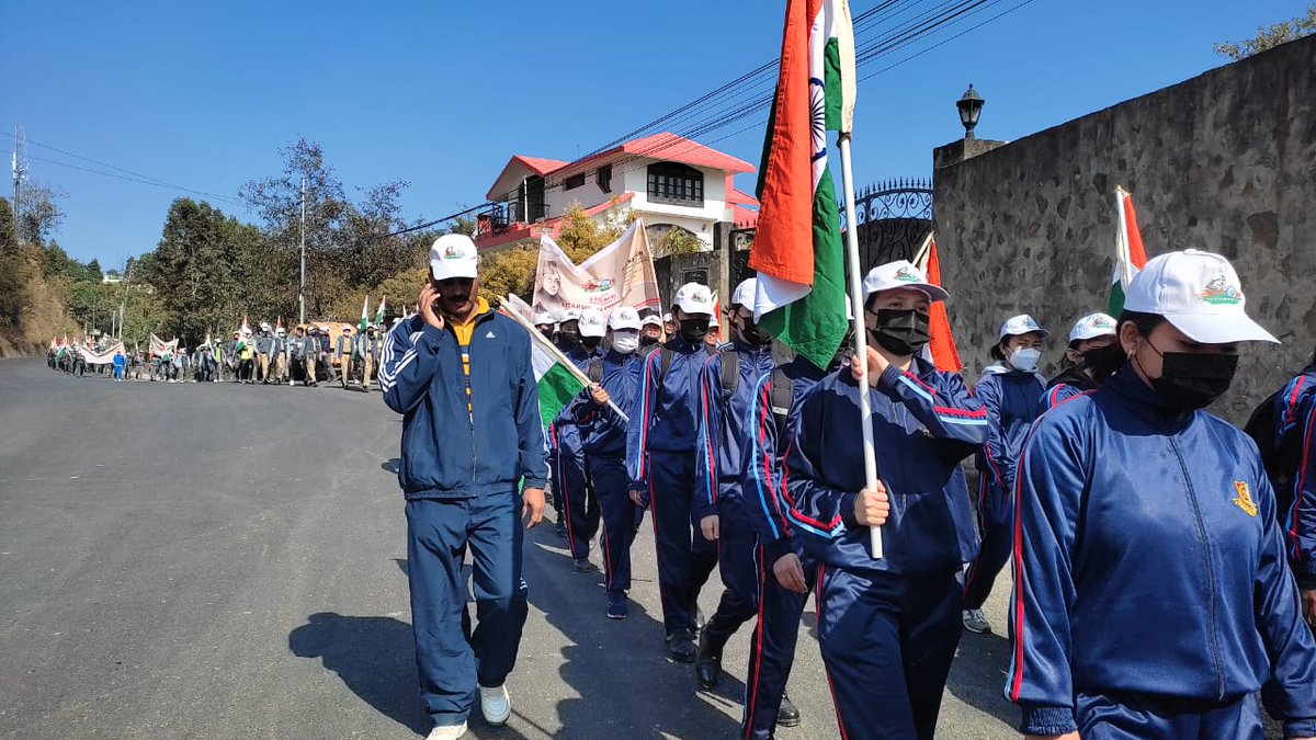 1stNcc's tweet photo. 80 Cadets of 1 naga Girls Bn participated in Walkathon organized by DYRS on 126th birth anniversary of Netaji Subhash Chandra. https://t.co/Ah41ys6CuX