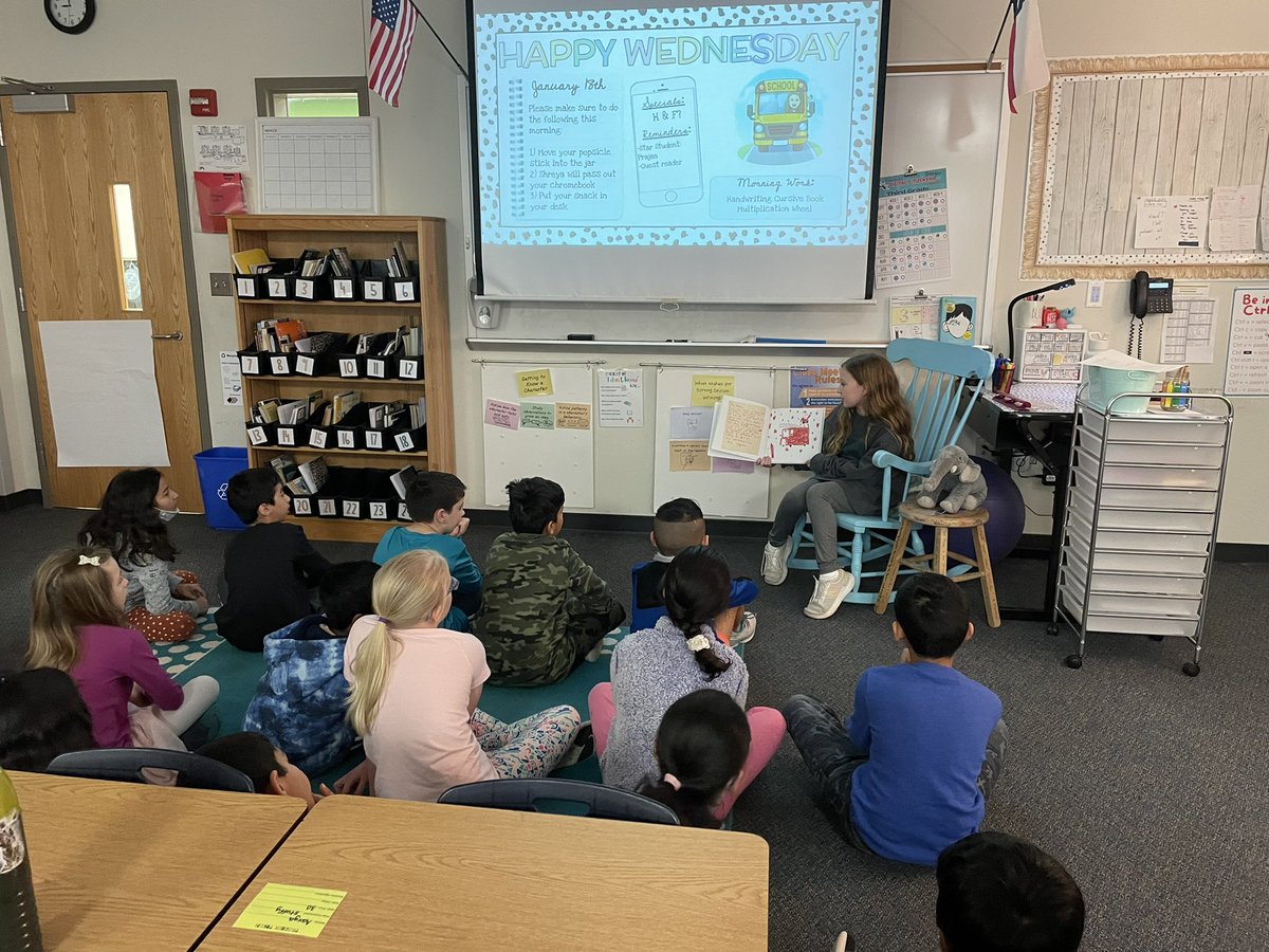 TeamTroeger's tweet photo. I love that this student of mine from last year used her dojo points to come read to my #AllenThird graders this morning! What a special treat for all@of us❤️ #OurAllenLegacy @allenelem https://t.co/Rc9A6W0SCa