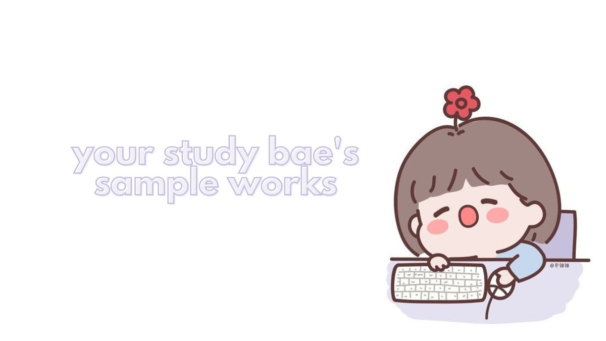 ✿ let me help you with your creative tasks! ✿ 

—a thread

#yourstudybæsamples